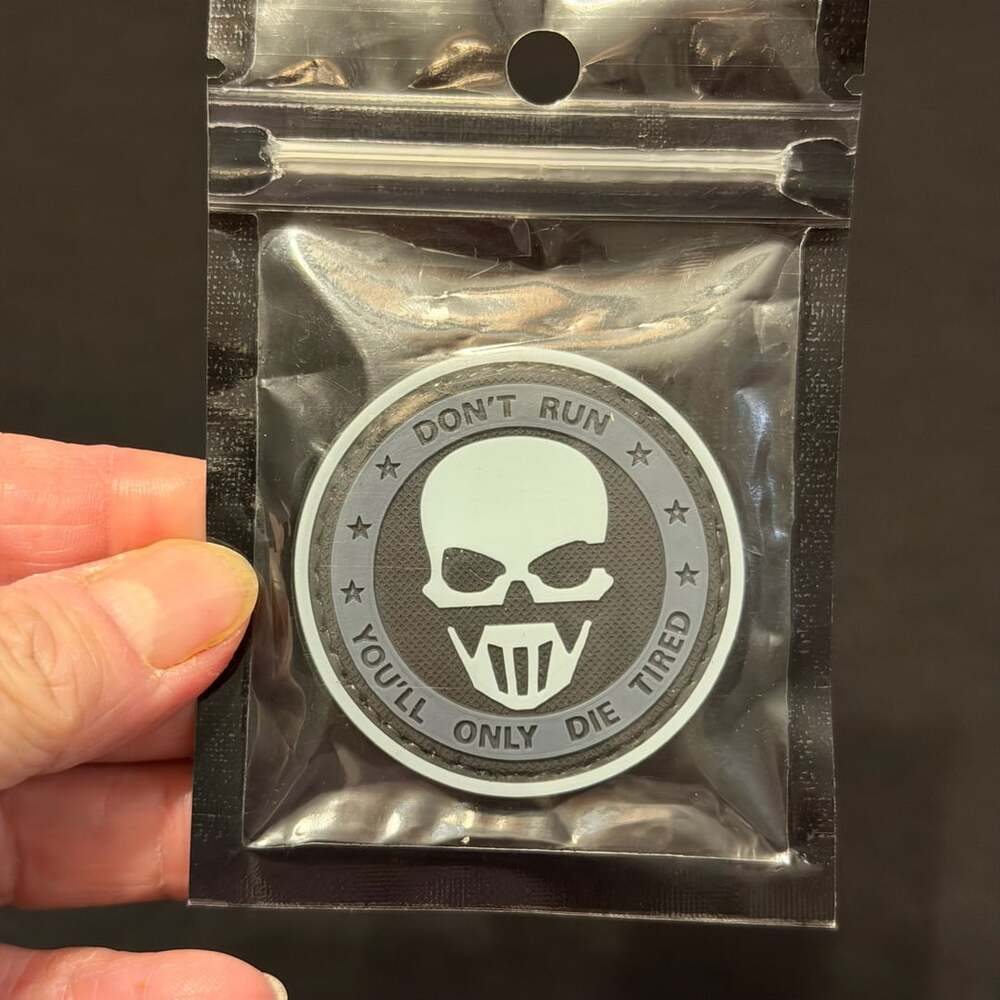 PVC Patch Hook Loop Tactical “Don't Run You’ll Only Die Tired” Sniper Warrior